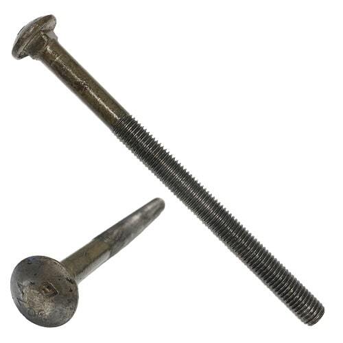 CB586P 5/8"-11 X 6" Carriage Bolt, A307 Grade A, Plain